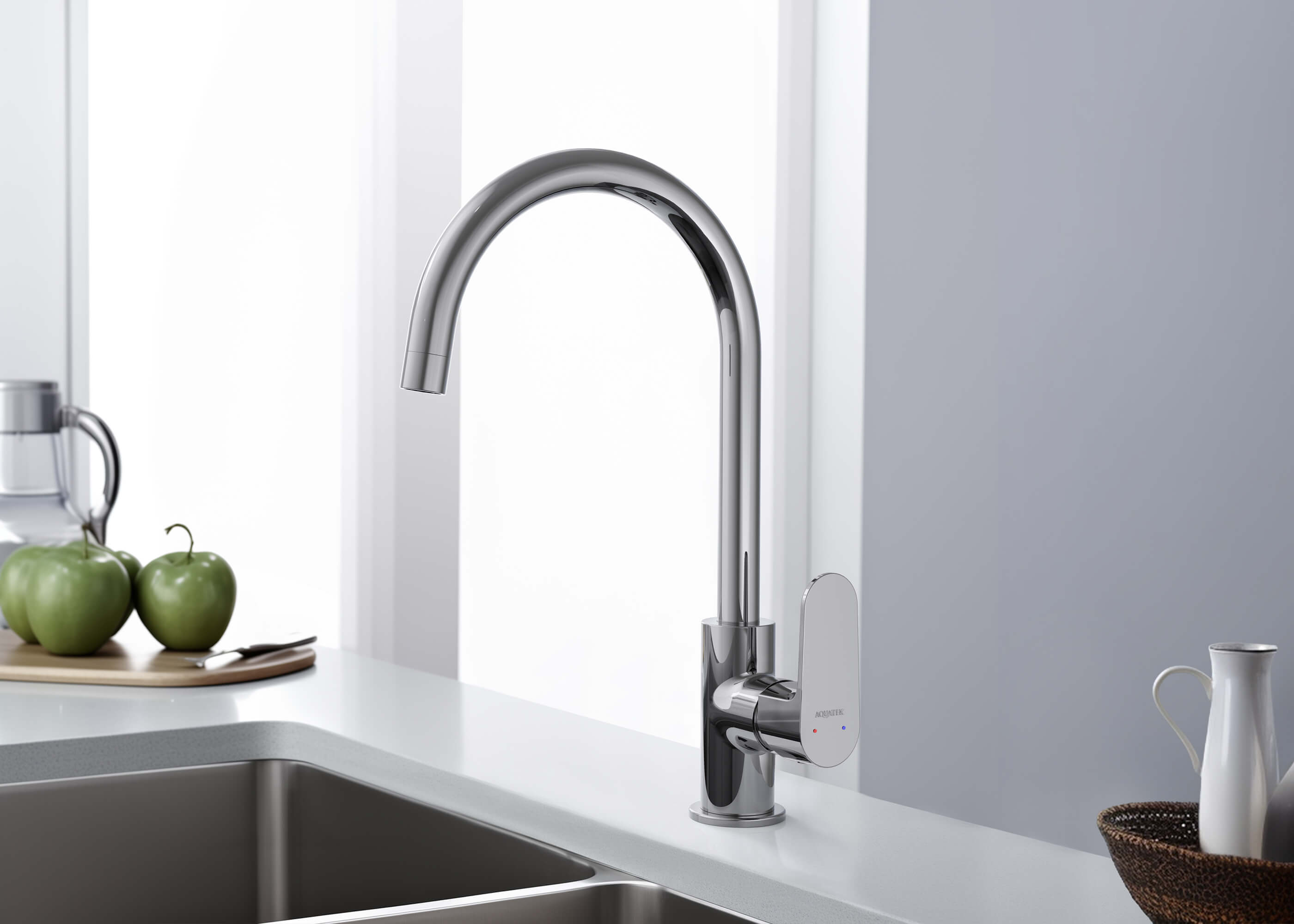 Смеситель для кухни AQUATEK AQ1282CR ОБЕРОН Смеситель для кухни AQUATEK AQ1282CR ОБЕРОН