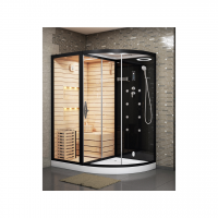 Сауна LUGANO Nero-L Black комбинированная 2в1 Cerutti SPA 1800x1100x2230 Сауна LUGANO Nero-L Black комбинированная 2в1 Cerutti SPA 1800x1100x2230