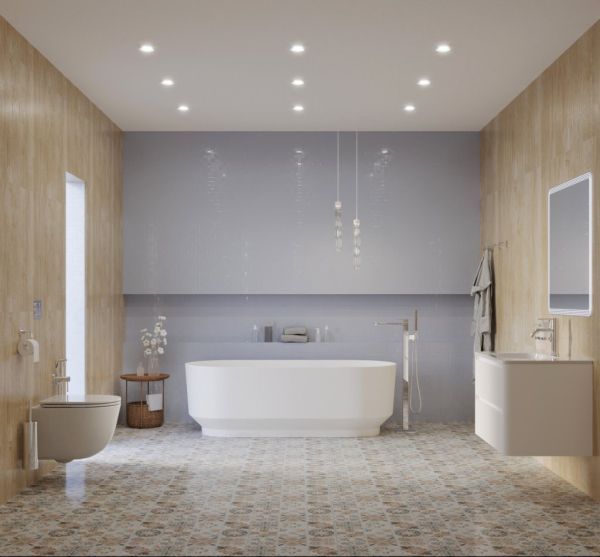 Ванна из искусственного камня Solid Surface 1700x760x560, CEZARES CZR-LINER-170-76-56-SSB