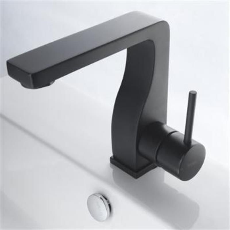 Смеситель для раковины Bravat Arc F16061K-2-ENG, черный