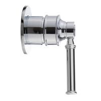 ERMITAGE MINI См-ль скрытого монтажа монокомандный, ручка латунь, хром