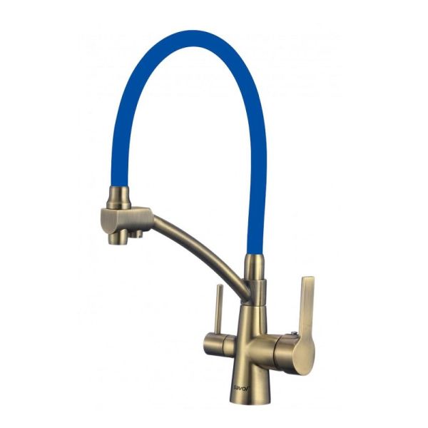 Смеситель для кухни с подключением к фильтру Savol S-L1805C-05, бронза