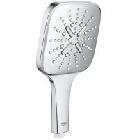 Ручной душ, Hansgrohe, Raindance Select E, диаметр лейки, мм-150, форма-прямоугольная, количество режимов-3, тип струи-RainAir, CaresseAir, Mix, цвет-хром Ручной душ, Hansgrohe, Raindance Select E, диаметр лейки, мм-150, форма-прямоугольная, количество режимов-3, тип струи-RainAir, CaresseAir, Mix, цвет-хром