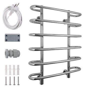 Электрический полотенцесушитель Energy Nova 800x600 Хром