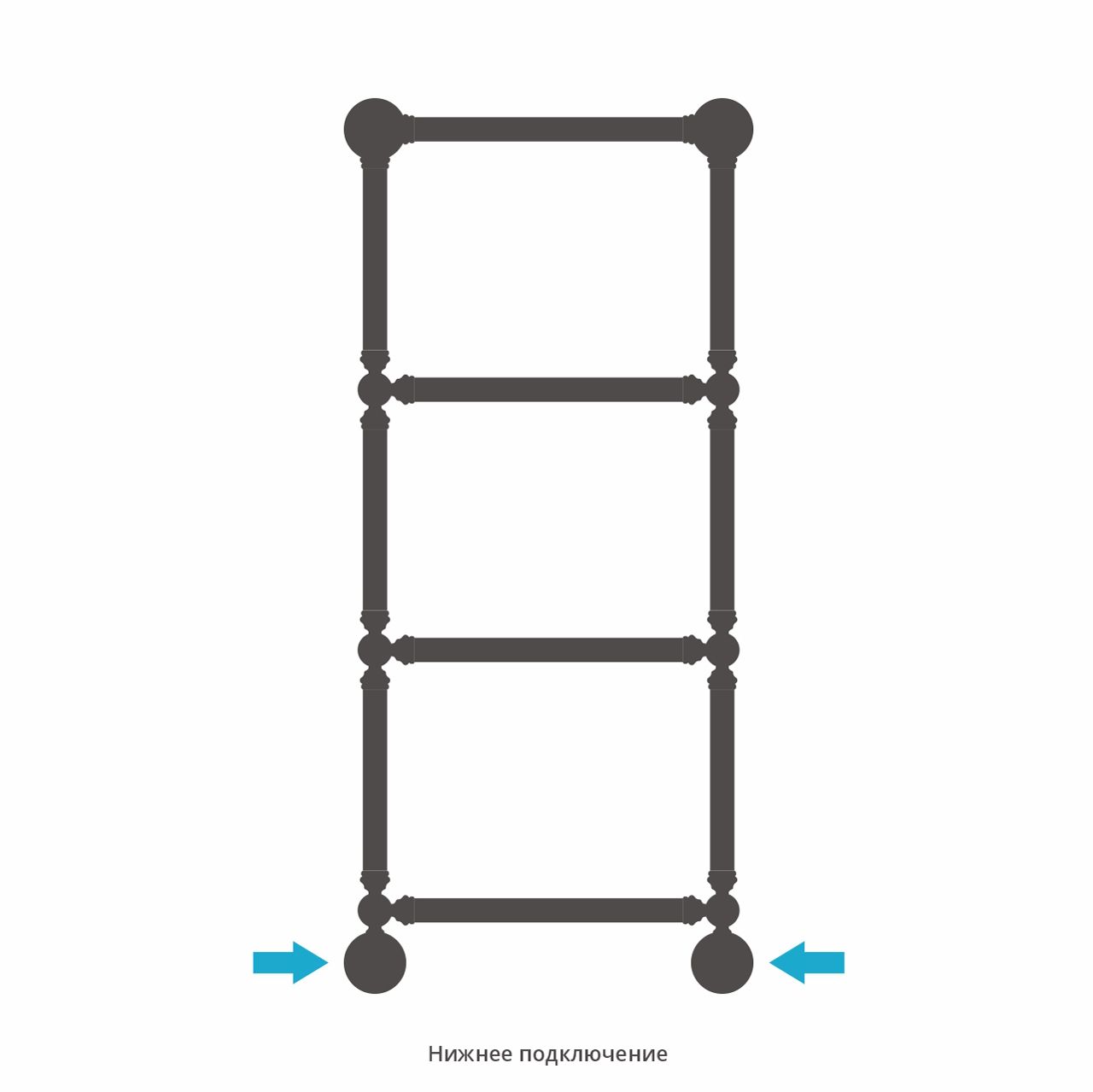 Полотенцесушитель водяной "Ренессанс 1386" 960х400 (Матовое ЗОЛОТО) Полотенцесушитель водяной "Ренессанс 1386" 960х400 (Матовое ЗОЛОТО)