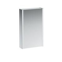 Зеркальный шкаф, Laufen, Frame25, ширина, мм-450, глубина, мм-150, высота, мм-750, тип установки-настенный, с подсветкой, тип освещения-светодиодная подсветка (LED) 2 вертикальных элемента, (регулируемая яркость), с окружающим освещением (внизу), тип вклю