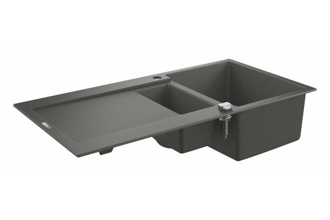Мойка GROHE K500 с 1,5 чашей, 1000 x 500 мм, серый гранит (31646AT0) Мойка GROHE K500 с 1,5 чашей, 1000 x 500 мм, серый гранит (31646AT0)