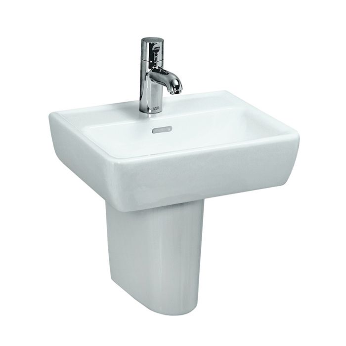 Laufen Pro Раковина мини 45х34х11,5 см,подвесная/накладная с 1отв., c переливом, цвет: белый, артикул 8.1195.1.000.104.1