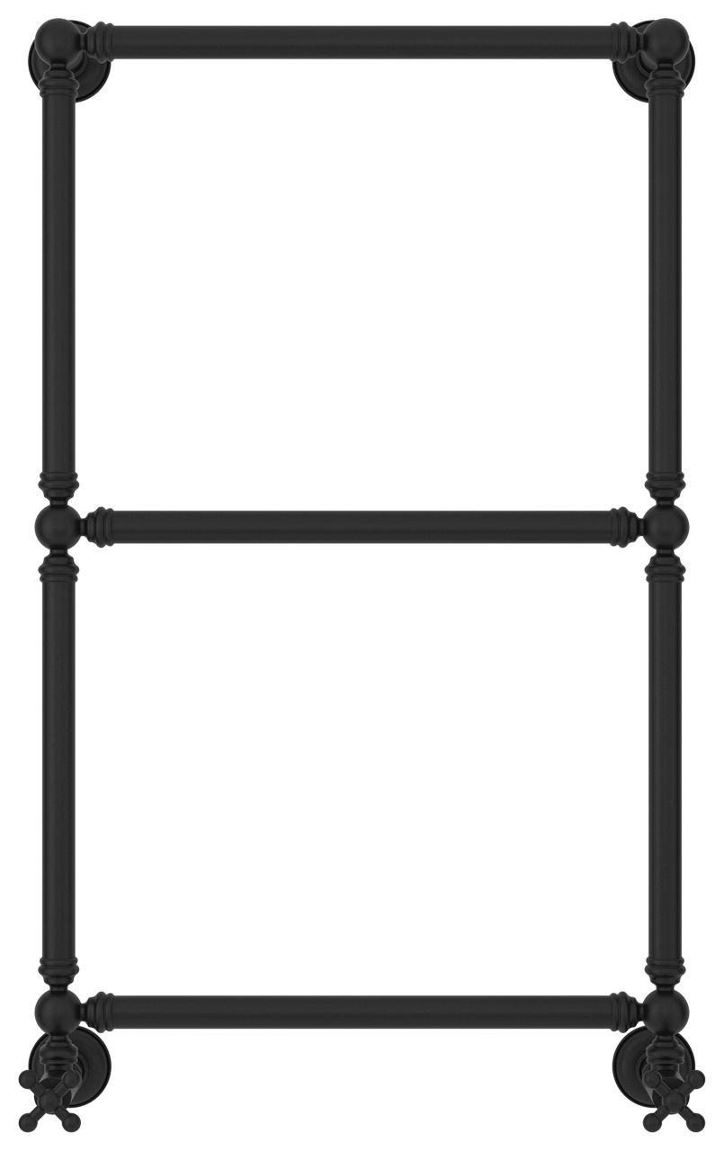 Полотенцесушитель водяной "Ренессанс 1304" 860х500 (Матовый черный)