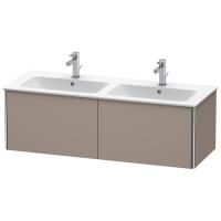 Duravit ME by Starck  Двойная раковина для мебели с перел., с 1 отв. под смес., 1300x490мм, Цвет: Белый