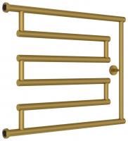 Полотенцесушитель водяной High-Tech model "L+" 500х650 (Матовое ЗОЛОТО)