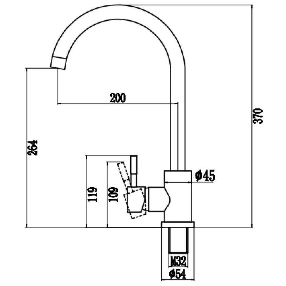 Смеситель для кухни Savol S-SUS3002S, песочный