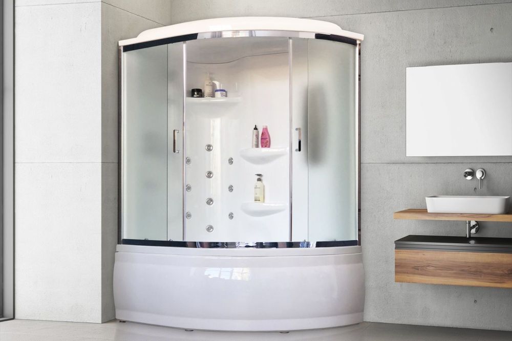 Душевая кабина Royal Bath  RB 170ALP-C-CH (матовое) левая, артикул RB170ALP-C-CH-L