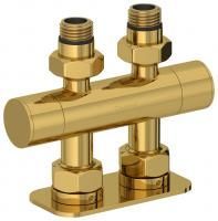 Вентиль 2х1/2" прямой скрытый-скрытый EU50 (Золото) Вентиль 2х1/2" прямой скрытый-скрытый EU50 (Золото)