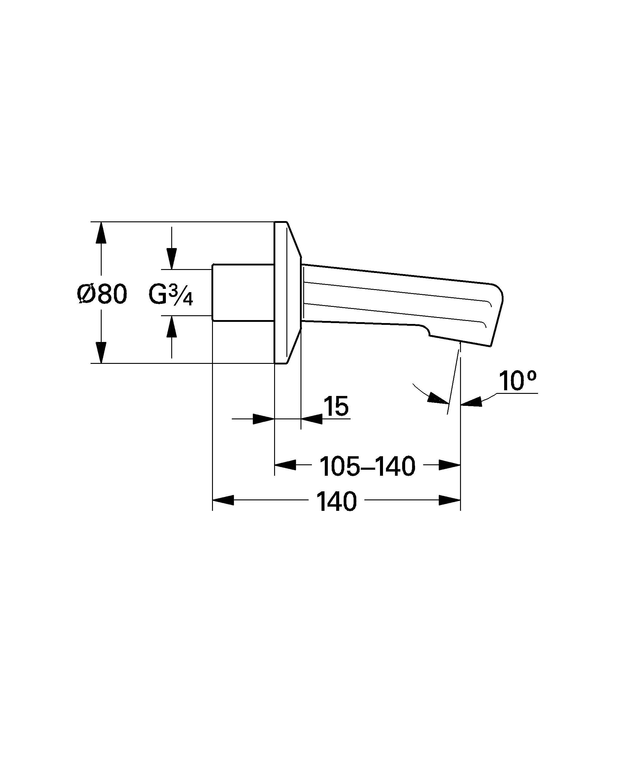 Излив для ванны GROHE (13540000)