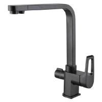 Смеситель для кухни ZorG Clean Water ZR 334 YF-BLACK Чёрный