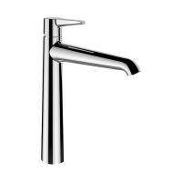 Laufen VAL Смеситель для раковины, высокий, однорычажный, излив 190 мм, Eco+, без донного клапана, хром