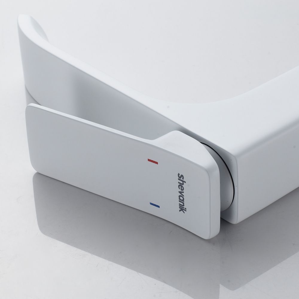 Смеситель для раковины высокий Shevanik S4011C, белый