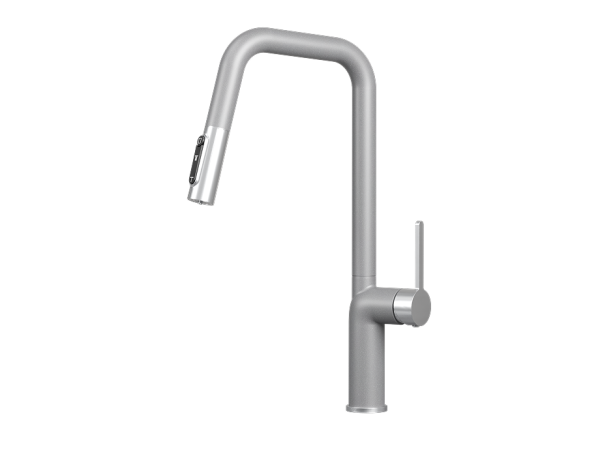 Смеситель для кухни GRANULA (9011, АЛЮМИНИУМ)