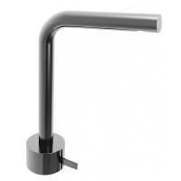 Fantini AF/21 Смеситель для раковины, 1 отв., без донного клапана, излив 155мм, цвет: матовая натуральная сталь