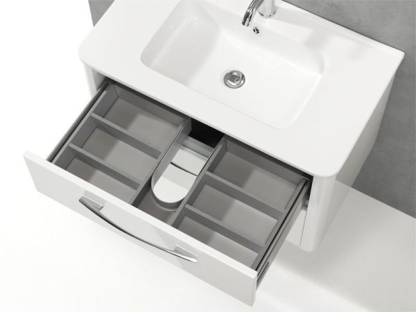 IBX, керамическая раковина 80 см, цвет белый