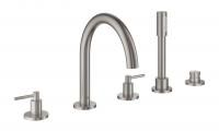Смеситель для ванны GROHE Atrio New на 5 отверстий с ручным душем и переключателем, суперсталь (19922DC3) Смеситель для ванны GROHE Atrio New на 5 отверстий с ручным душем и переключателем, суперсталь (19922DC3)