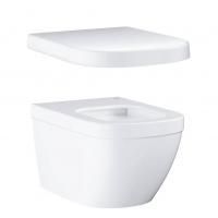 Унитаз подвесной безободковый GROHE Euro Ceramic с гигиеническим покрытием, с сиденьем без микролифта (NW0025-1) Унитаз подвесной безободковый GROHE Euro Ceramic с гигиеническим покрытием, с сиденьем без микролифта (NW0025-1)