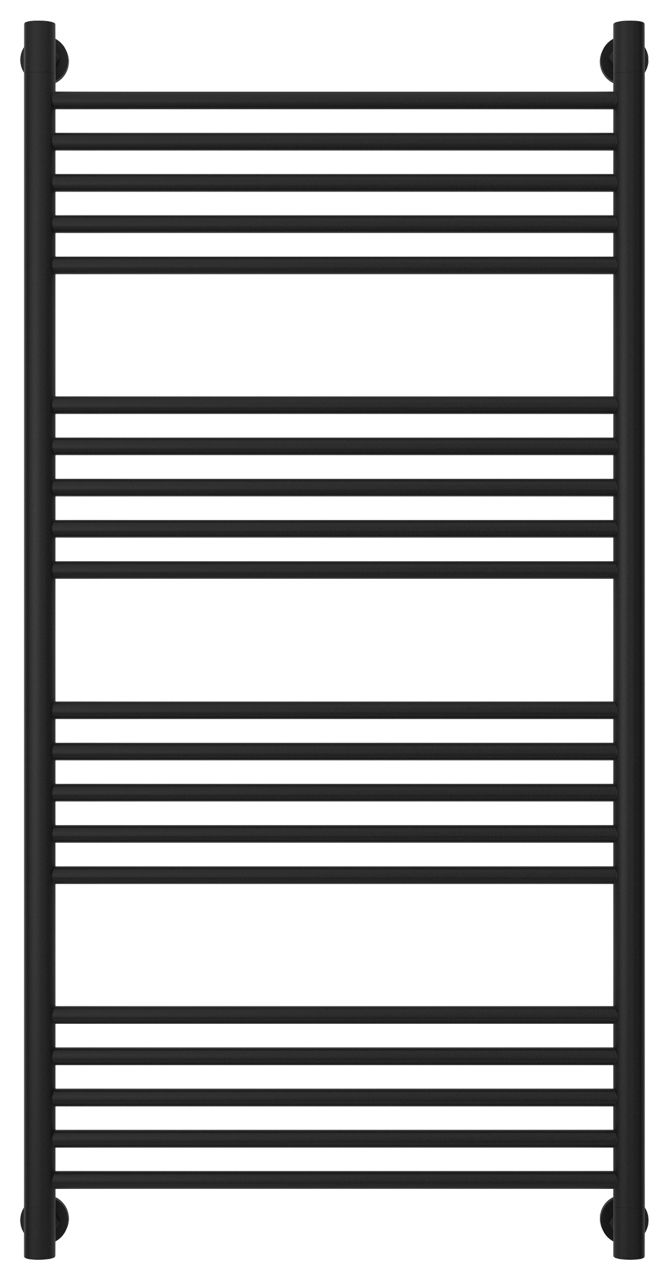 Полотенцесушитель водяной "Богема+" прямая 1200х600 (Матовый Чёрный)