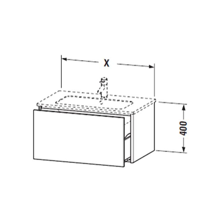 Duravit ME by Starck Раковина для мебели с перел., с 1 отв. под смес., 1030x490мм, Цвет: Белый, артикул 2336100000