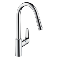 Смеситель для кухни, Hansgrohe, Focus M41, тип открывания воды-однорычажный, тип регулирования воды-керамический картридж, монтаж-на раковину/столешницу, отверстия для монтажа-1, высота, мм-406, вынос излива, мм-220, тип излива-выдвижной, поворотный, 2 ре Смеситель для кухни, Hansgrohe, Focus M41, тип открывания воды-однорычажный, тип регулирования воды-керамический картридж, монтаж-на раковину/столешницу, отверстия для монтажа-1, высота, мм-406, вынос излива, мм-220, тип излива-выдвижной, поворотный, 2 ре
