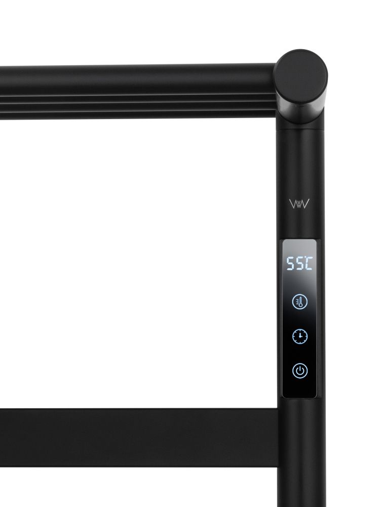 Полотенцесушитель электрический WONZON & WOGHAND ESSEN, Черный матовый (WW-A403-MB)