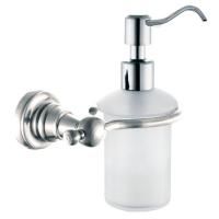 Диспенсер DIAMOND стеклянный для мыла, настенный, 133x196 мм, хром, Sapho