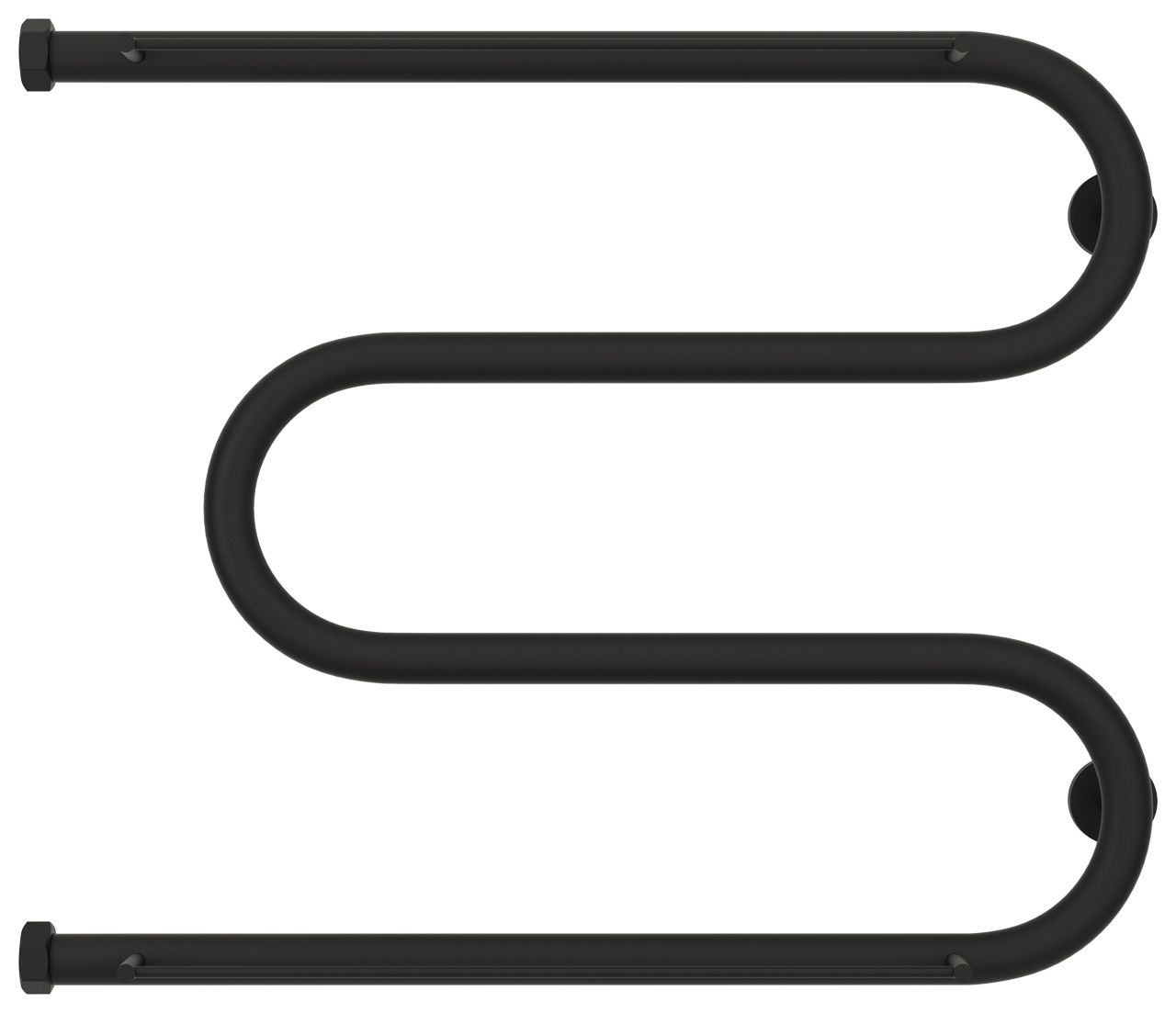 Полотенцесушитель водяной "М-обр.+" 2П 500х650 Н. Г. 1" (МУАР Темный Титан) Полотенцесушитель водяной "М-обр.+" 2П 500х650 Н. Г. 1" (МУАР Темный Титан)