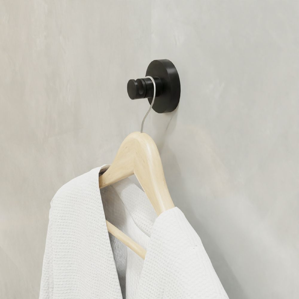 Крючок для ванной FIXSEN COMFORT BLACK FX-86005, черный, артикул FX-86005