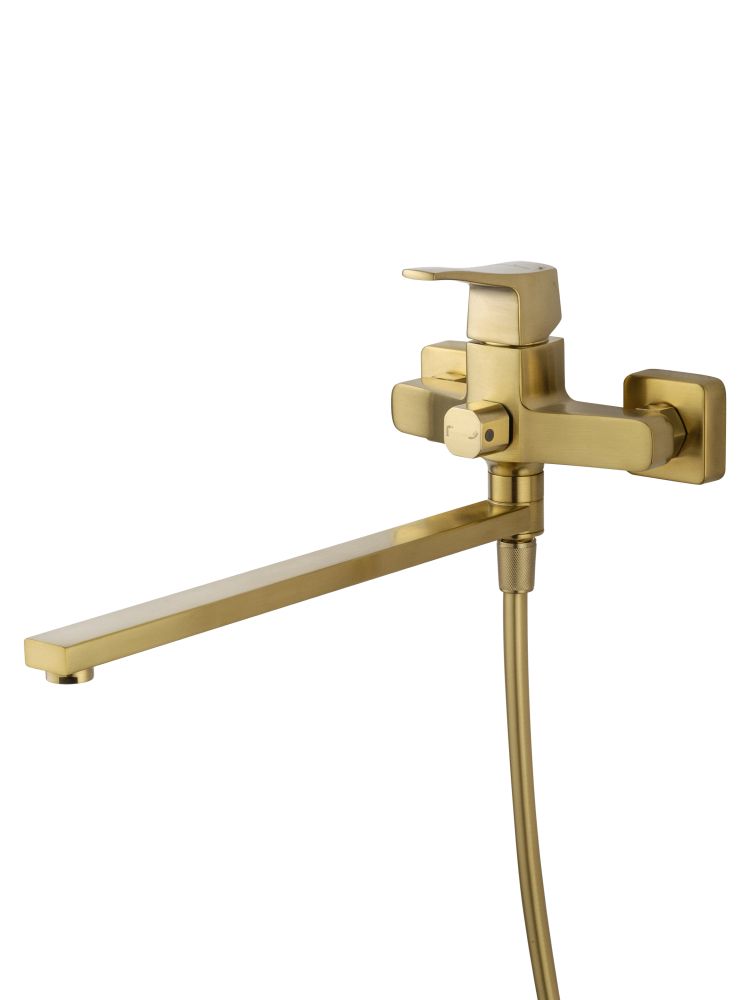 Смеситель для ванны WONZON & WOGHAND FLEX, Брашированное золото (WW-639906-BG)