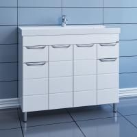 Тумба для умывальника напольная СаНта Родос 100 2 ящ. (ум. Classic 100 литой мрамор)