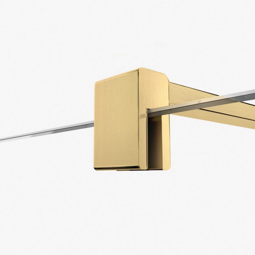 Душевое ограждение NEW TRENDY VELIO GOLD SATIN 120x200 D-0192B (брашированное золото), артикул D-0192B