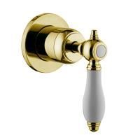 Fima Carlo Frattini Herend Переключатель потоков, на 2 выхода, кристал, цвет: золото Fima Carlo Frattini Herend Переключатель потоков, на 2 выхода, кристал, цвет: золото