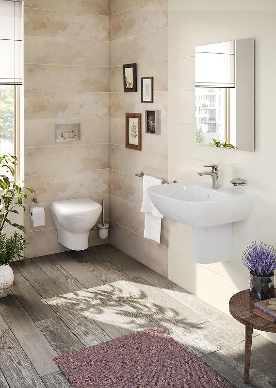 Безободковый унитаз VitrA Zentrum L-box с толстой дюропластовой крышкой микролифт