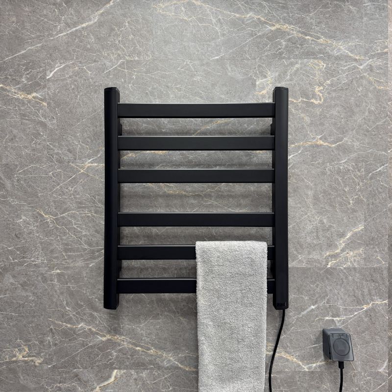 Полотенцесушитель электрический Fixsen BASIC 600х500 FX-7400B, черный, артикул FX-7400B