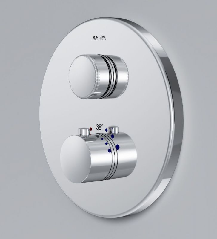 Смеситель для душа AM.PM Inspire 2.0 F50A75700 с термостатом Хром Смеситель для душа AM.PM Inspire 2.0 F50A75700 с термостатом Хром