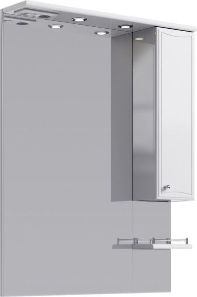 "Барселона" панель с зеркалом,  шкафчиком и подсветкой Ba.02.08, ТМ «AQWELLA»