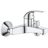 Смеситель для ванны с душем  GROHE BAU CURVE 23599000 (хром, L-16), шт Смеситель для ванны с душем  GROHE BAU CURVE 23599000 (хром, L-16), шт