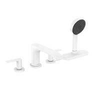 Смеситель для ванны, Hansgrohe, Vivenis, тип открывания воды-духвентильный, тип регулирования воды-керамический узел смешивания, монтаж-на край ванны, отверстия для монтажа-4, вынос излива, мм-200, ручной душ-в комплекте, внутренняя часть-необходимо заказ Смеситель для ванны, Hansgrohe, Vivenis, тип открывания воды-духвентильный, тип регулирования воды-керамический узел смешивания, монтаж-на край ванны, отверстия для монтажа-4, вынос излива, мм-200, ручной душ-в комплекте, внутренняя часть-необходимо заказ