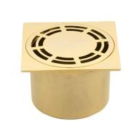 BANGKOK Трап душевой, 100x100 mm., золото