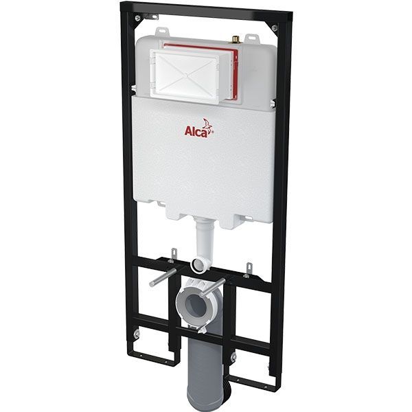 Инсталляция Alcaplast Sadromodul Slim AM1101/1200 для унитаза со смывным бачком без клавиши смыва