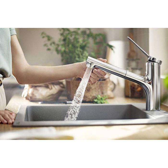 Смеситель для кухни, Hansgrohe, Zesis M33, sBox lite, тип открывания воды-однорычажный, тип регулирования воды-керамический картридж, монтаж-на раковину/столешницу, отверстия для монтажа-1, высота, мм-214, вынос излива, мм-219, тип излива-выдвижной, повор Смеситель для кухни, Hansgrohe, Zesis M33, sBox lite, тип открывания воды-однорычажный, тип регулирования воды-керамический картридж, монтаж-на раковину/столешницу, отверстия для монтажа-1, высота, мм-214, вынос излива, мм-219, тип излива-выдвижной, повор