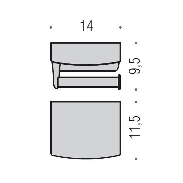 Colombo Land Держатель для бумаги, цвет: хром Colombo Land Держатель для бумаги, цвет: хром