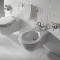 GLOBO Paestum Биде подвесное 57*38см с 1 отв. под смеситель, с комплектом креплений, цвет: белый