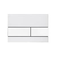 TECEsquare, cтекло белое, клавиши шлифованная нерж. сталь